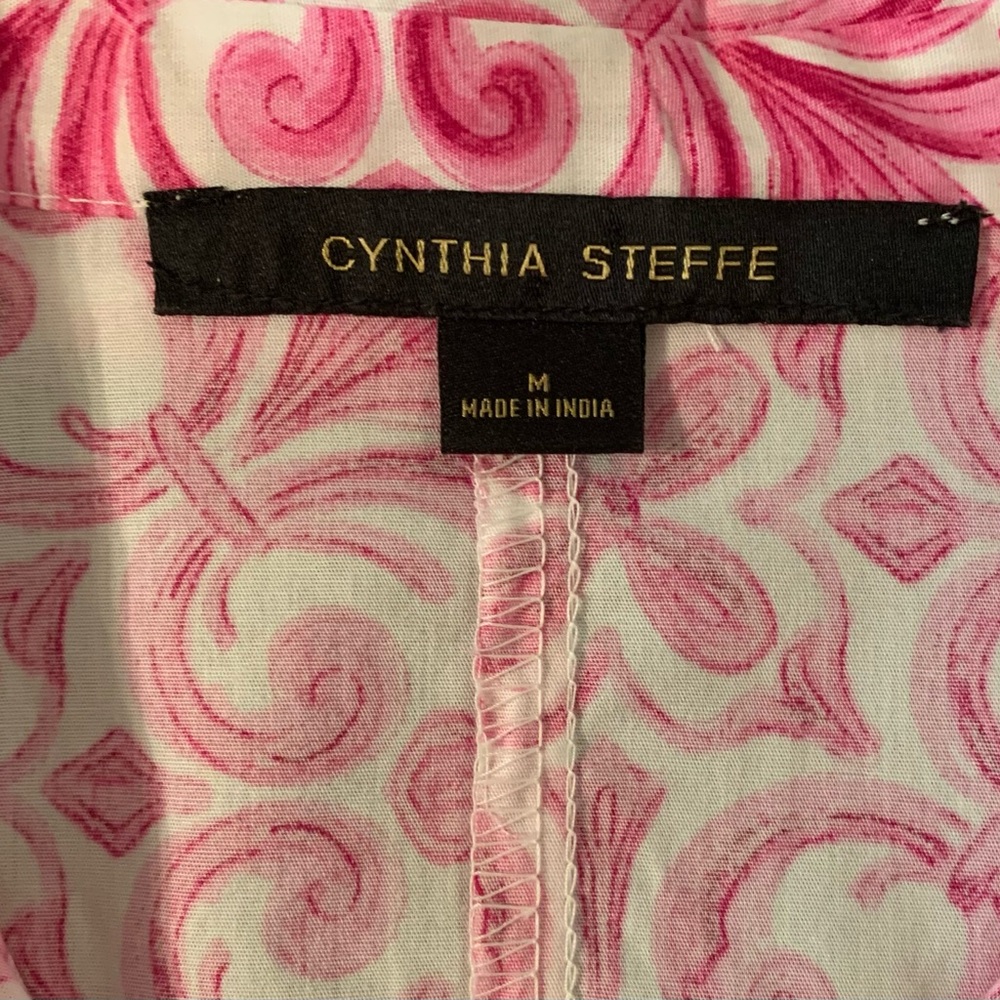 Cynthia Steffe Pink and White Swirl Dress 
Size Medium - Picture 3 of 4